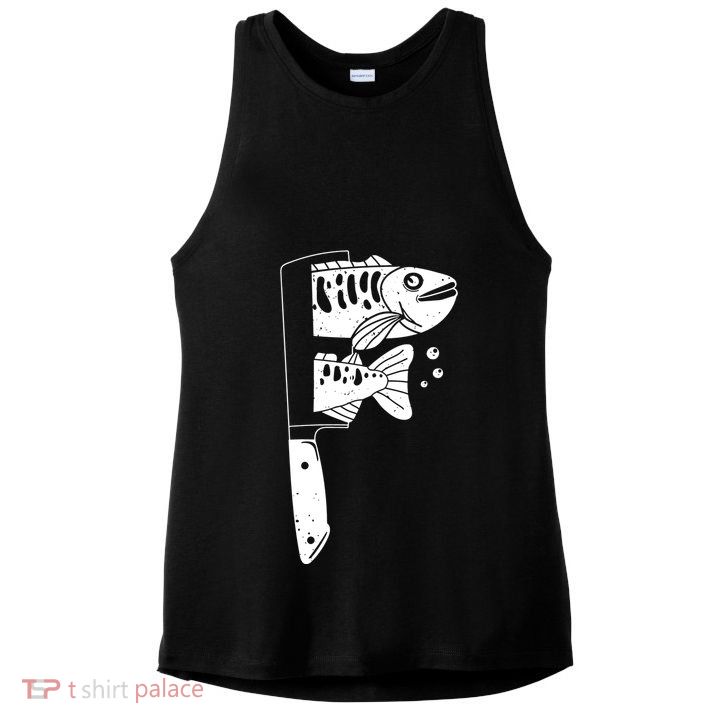 Fresh Sashimi Sushi Knife Anime Inspiration Ladies PosiCharge Tri-Blend Wicking Tank
