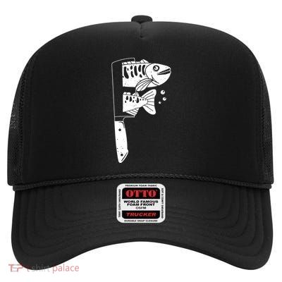 Fresh Sashimi Sushi Knife Anime Inspiration High Crown Mesh Back Trucker Hat