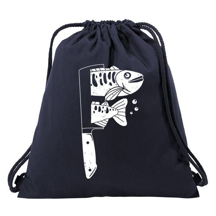 Fresh Sashimi Sushi Knife Anime Inspiration Drawstring Bag