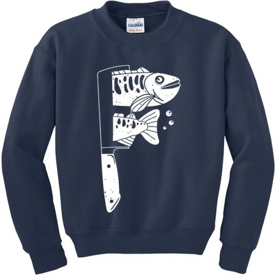 Fresh Sashimi Sushi Knife Anime Inspiration Kids Sweatshirt