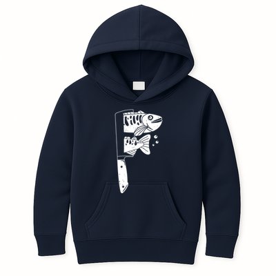 Fresh Sashimi Sushi Knife Anime Inspiration Kids Hoodie