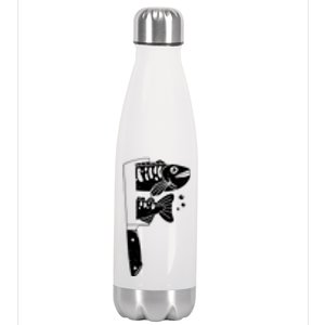 Fresh Sashimi Sushi Knife Anime Inspiration Stainless Steel Insulated Water Bottle