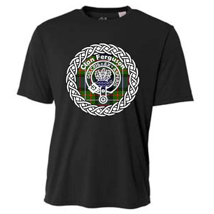 Ferguson Surname Scottish Clan Tartan Crest Badge Cooling Performance Crew T-Shirt