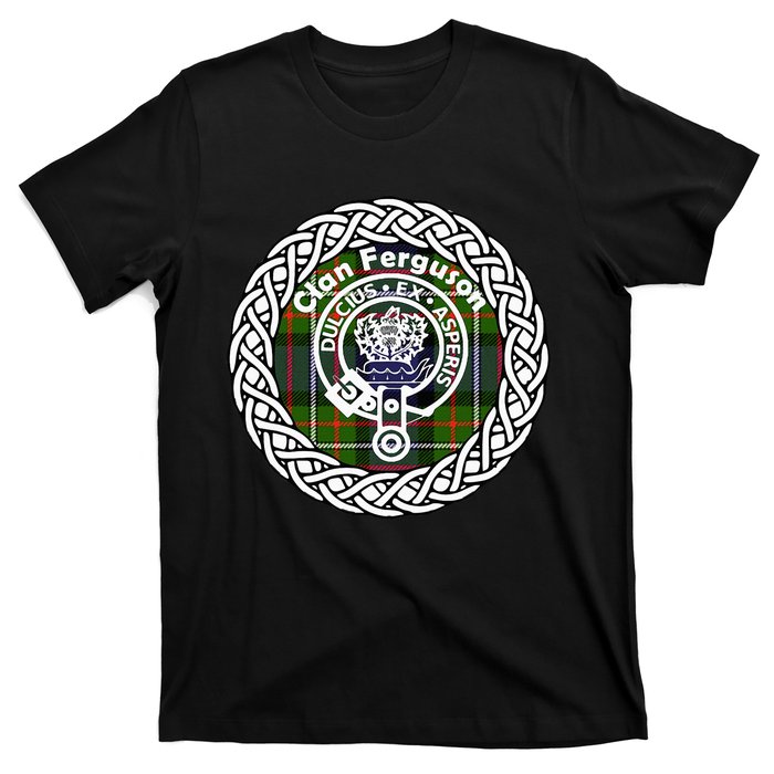 Ferguson Surname Scottish Clan Tartan Crest Badge T-Shirt