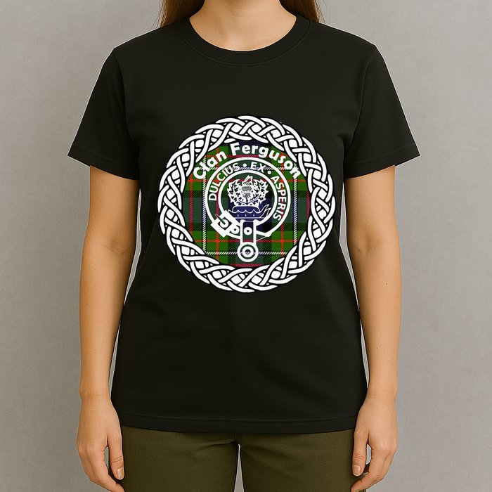 Ferguson Surname Scottish Clan Tartan Crest Badge T-Shirt