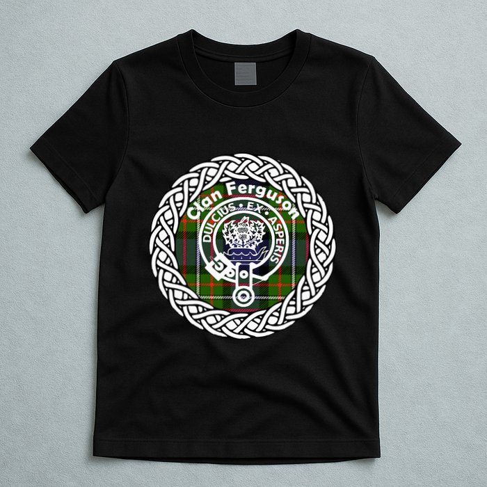 Ferguson Surname Scottish Clan Tartan Crest Badge T-Shirt