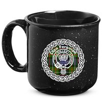 Ferguson Surname Scottish Clan Tartan Crest Badge 15oz Campfire Ceramic Mug