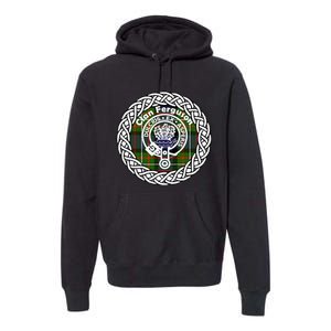 Ferguson Surname Scottish Clan Tartan Crest Badge Premium Hoodie