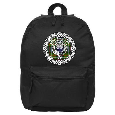 Ferguson Surname Scottish Clan Tartan Crest Badge 16 in Basic Backpack