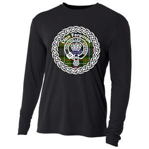 Ferguson Surname Scottish Clan Tartan Crest Badge Cooling Performance Long Sleeve Crew