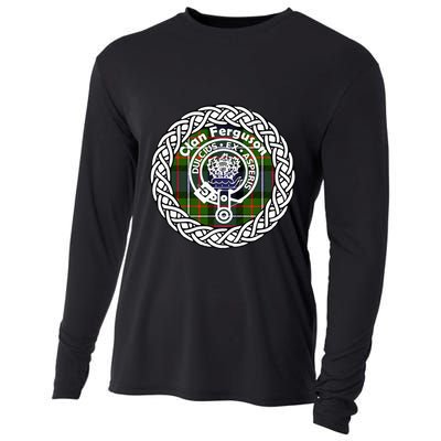 Ferguson Surname Scottish Clan Tartan Crest Badge Cooling Performance Long Sleeve Crew