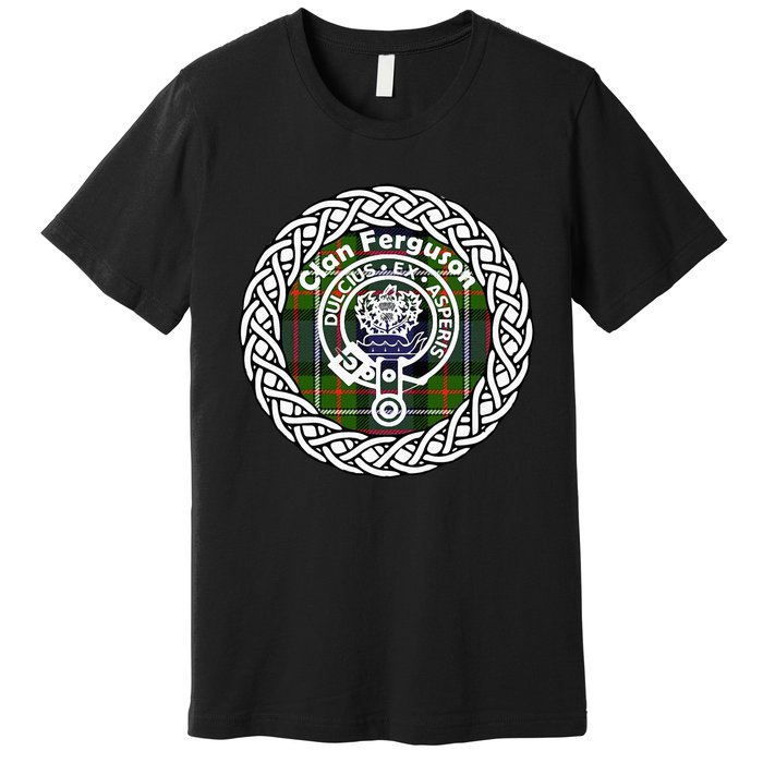 Ferguson Surname Scottish Clan Tartan Crest Badge Premium T-Shirt