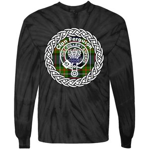 Ferguson Surname Scottish Clan Tartan Crest Badge Tie-Dye Long Sleeve Shirt