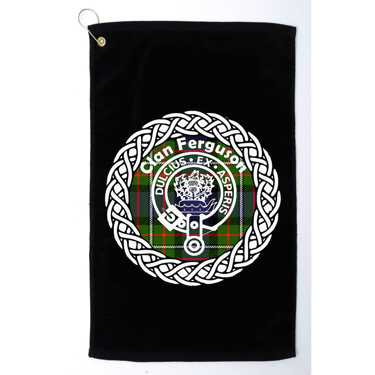 Ferguson Surname Scottish Clan Tartan Crest Badge Golf Towel