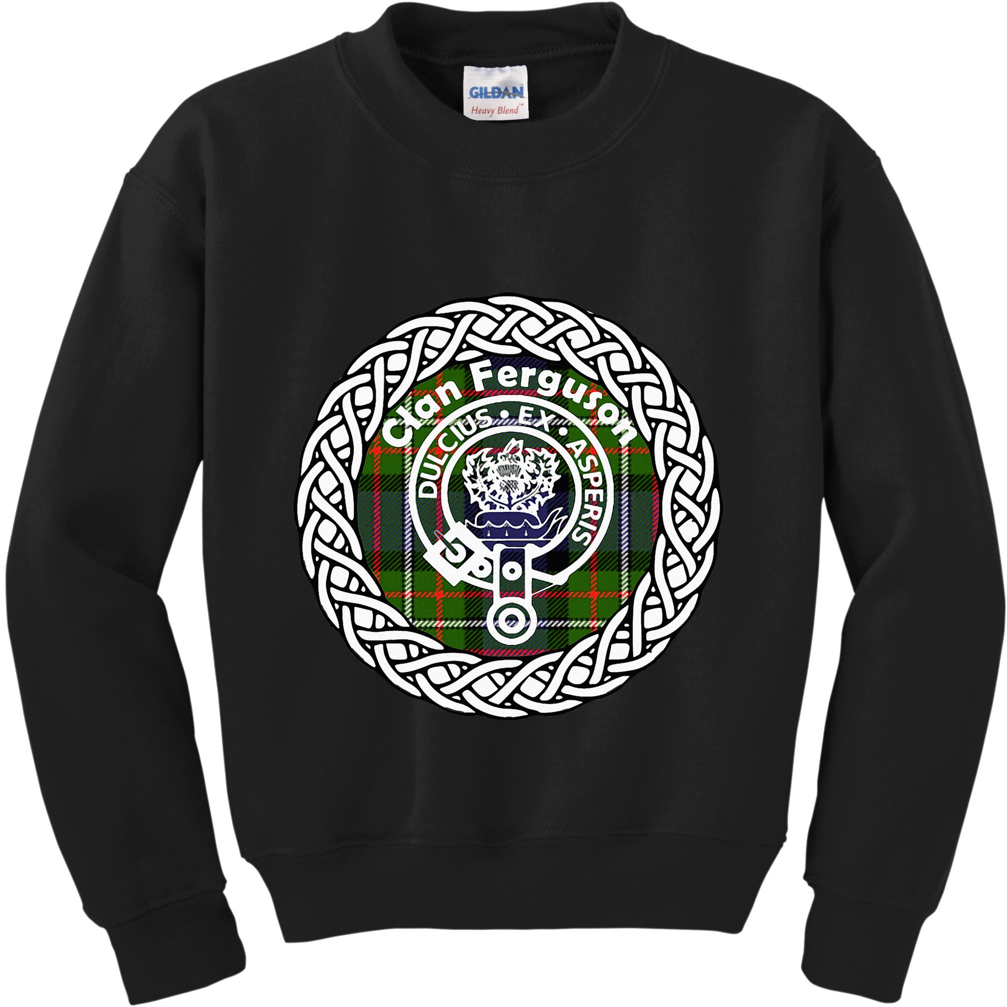 Ferguson Surname Scottish Clan Tartan Crest Badge Kids Sweatshirt