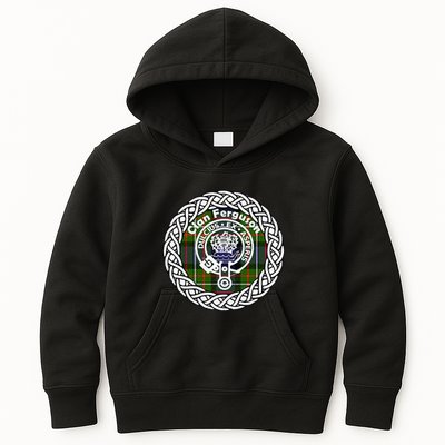Ferguson Surname Scottish Clan Tartan Crest Badge Kids Hoodie