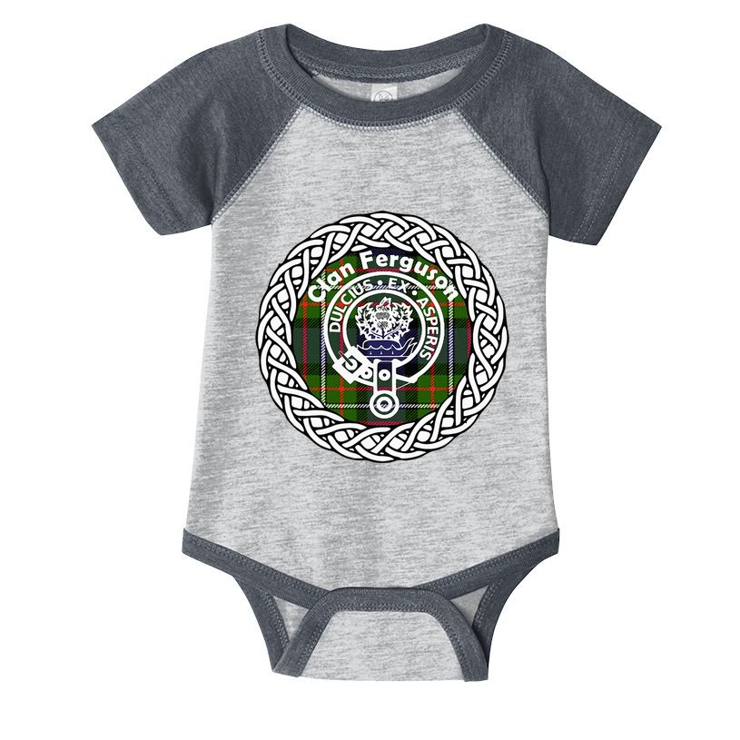 Ferguson Surname Scottish Clan Tartan Crest Badge Infant Baby Jersey Bodysuit