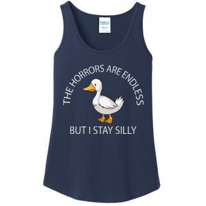 Funny Stay Silly Goose Horrors Are Endless Meme Ladies Essential Tank