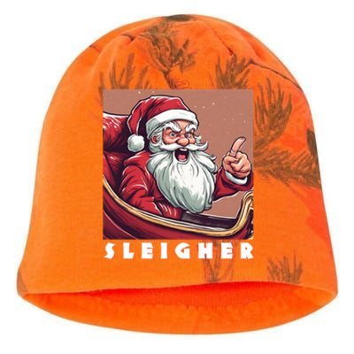 Funny Santa Sleigh Gift Sleigh The Day Sleigher Gift Kati - Camo Knit Beanie