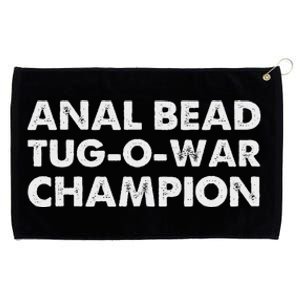 Funny Saying Sarcastic Anal Bead Tug O War Champion Grommeted Golf Towel