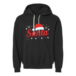 Funny Santa SantaS Favorite Ho Matching Couple Christmas Garment-Dyed Fleece Hoodie