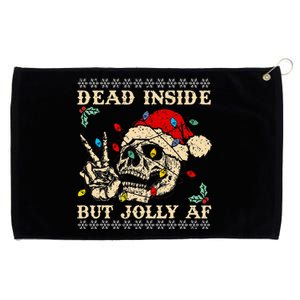 Festive Sarcastic Snarky Skeleton Ugly Christmas Grommeted Golf Towel