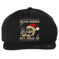 Festive Sarcastic Snarky Skeleton Ugly Christmas Wool Snapback Cap