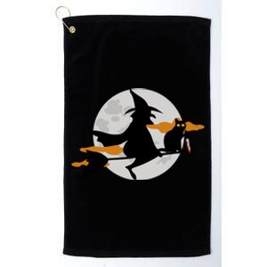 Funny Saying Spooky Season Halloween Cat Lover Great Gift Platinum Collection Golf Towel