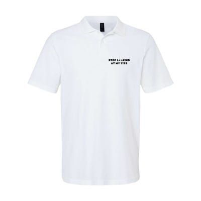 Funny Saying Sarcastic Stop Looking At My Tits Polo
