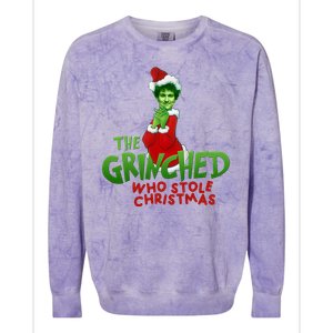 FTX SBF Sam Bankman Fried The Grinched Who Stole Christmas Colorblast Crewneck Sweatshirt