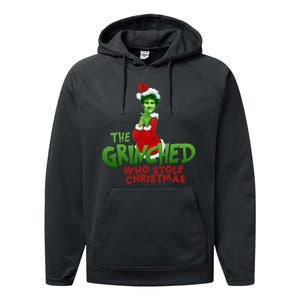 FTX SBF Sam Bankman Fried The Grinched Who Stole Christmas Performance Fleece Hoodie