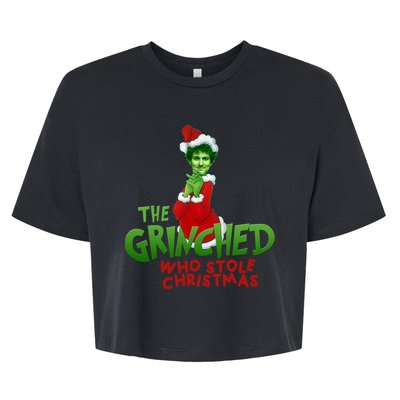 FTX SBF Sam Bankman Fried The Grinched Who Stole Christmas Bella+Canvas Jersey Crop Tee