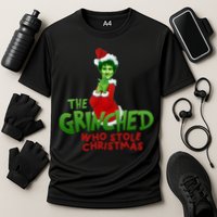 FTX SBF Sam Bankman Fried The Grinched Who Stole Christmas Cooling Performance Crew T-Shirt
