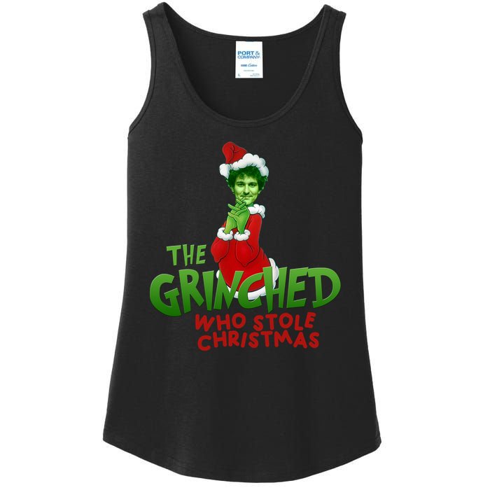 FTX SBF Sam Bankman Fried The Grinched Who Stole Christmas Ladies Essential Tank