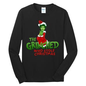 FTX SBF Sam Bankman Fried The Grinched Who Stole Christmas Tall Long Sleeve T-Shirt