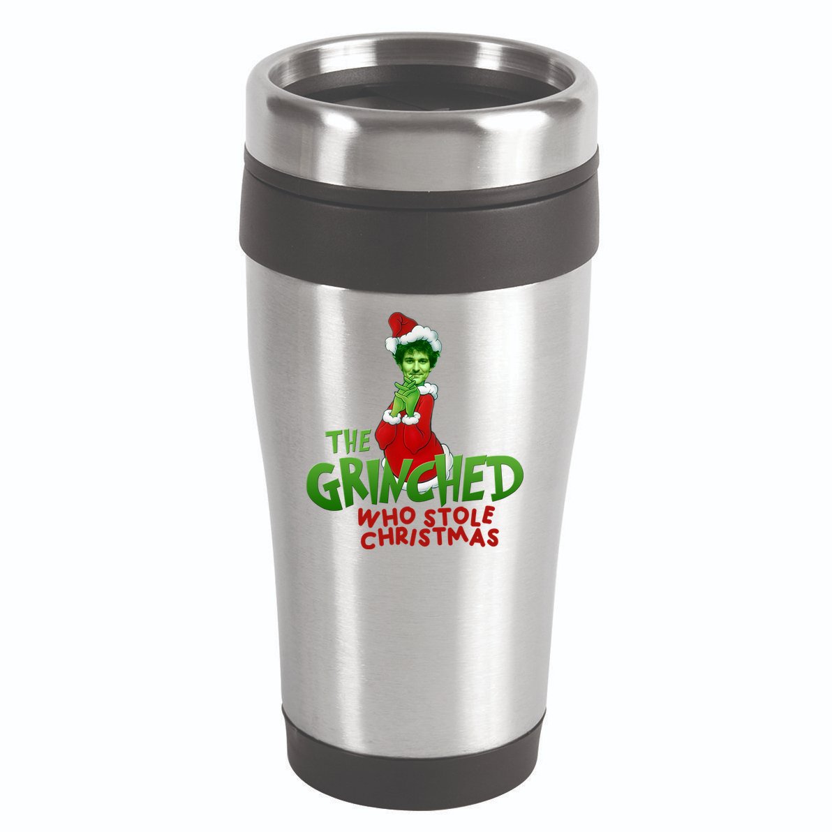 FTX SBF Sam Bankman Fried The Grinched Who Stole Christmas 16oz Travel Tumbler