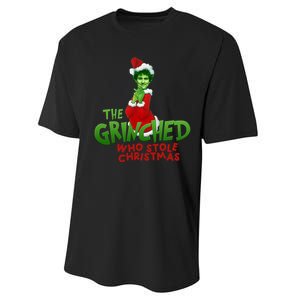 FTX SBF Sam Bankman Fried The Grinched Who Stole Christmas Performance Sprint T-Shirt