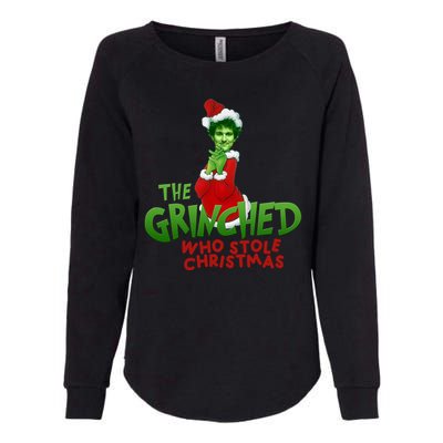 FTX SBF Sam Bankman Fried The Grinched Who Stole Christmas Womens California Wash Sweatshirt