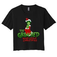 FTX SBF Sam Bankman Fried The Grinched Who Stole Christmas Women's Crop Top Tee