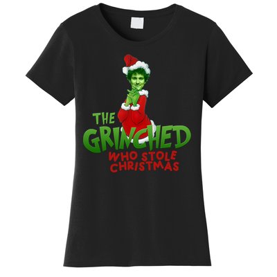 FTX SBF Sam Bankman Fried The Grinched Who Stole Christmas Women's T-Shirt