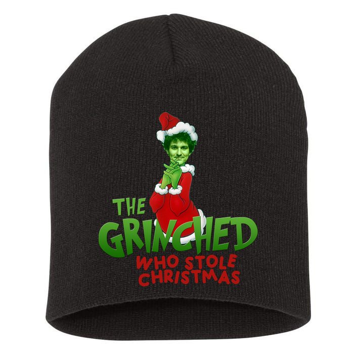 FTX SBF Sam Bankman Fried The Grinched Who Stole Christmas Short Acrylic Beanie