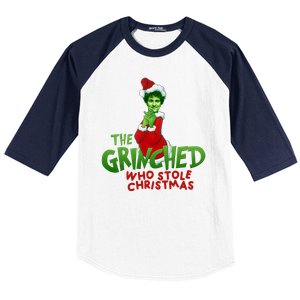 FTX SBF Sam Bankman Fried The Grinched Who Stole Christmas Baseball Sleeve Shirt