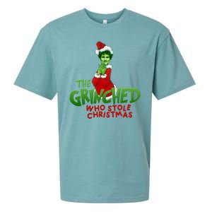 FTX SBF Sam Bankman Fried The Grinched Who Stole Christmas Sueded Cloud Jersey T-Shirt