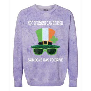 Funny Sarcastic St Patricks Day Saying Lucky Irish Shamrock Meaningful Gift Colorblast Crewneck Sweatshirt