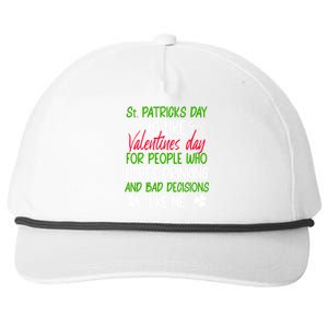 Funny Sarcastic St Patricks Day Saying Lucky Irish Shamrock Gift Snapback Five-Panel Rope Hat