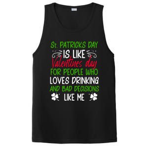 Funny Sarcastic St Patricks Day Saying Lucky Irish Shamrock Gift PosiCharge Competitor Tank