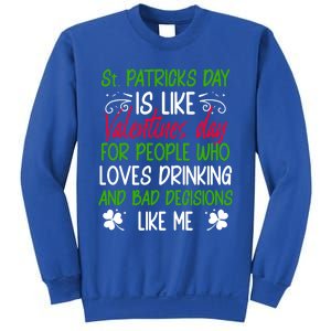 Funny Sarcastic St Patricks Day Saying Lucky Irish Shamrock Gift Sweatshirt