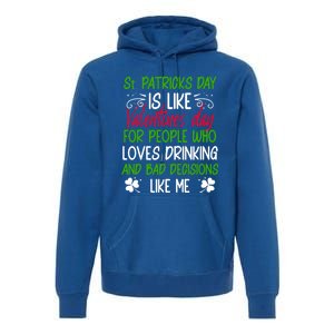 Funny Sarcastic St Patricks Day Saying Lucky Irish Shamrock Gift Premium Hoodie