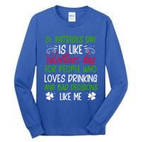 Funny Sarcastic St Patricks Day Saying Lucky Irish Shamrock Gift Tall Long Sleeve T-Shirt