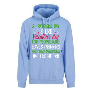 Funny Sarcastic St Patricks Day Saying Lucky Irish Shamrock Gift Unisex Surf Hoodie